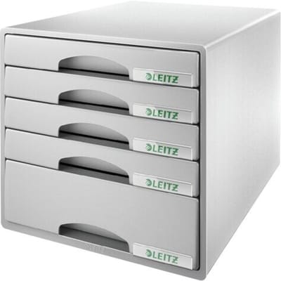 Leitz Drawer cabinet Plus 5-drawer Grey