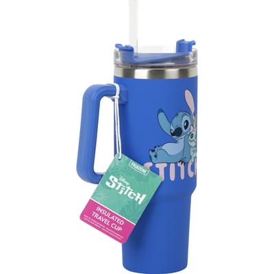 Disney Stitch 900 ml Geïsoleerde Reisbeker met Rietje – Officieel Gelicentieerd – Paladone