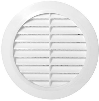 Rond Ventilatierooster Ø 70 mm met Insectennet voor Wandmontage