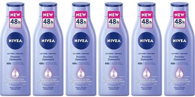 Nivea Body Milk Zijdezacht Voordeelverpakking 6 X 400 ML