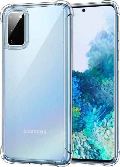 Hoesje geschikt voor Samsung Galaxy S20 FE - Anti Shock Proof Siliconen Back Cover Case Hoes Transparant