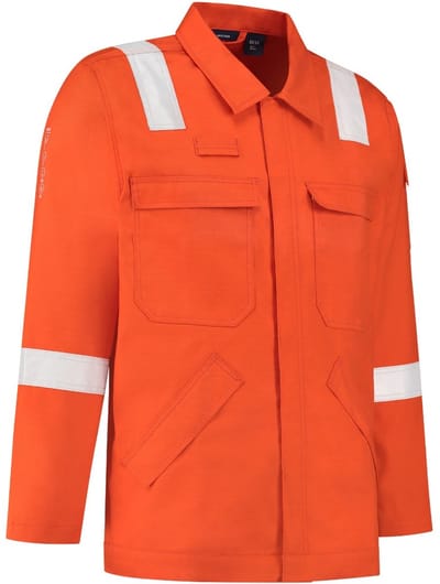 Dapro Roughneck Multinorm Jas 98% Katoen - Maat 60 - Oranje - Vlamvertragend , antistatisch , vlamboog en lasnorm