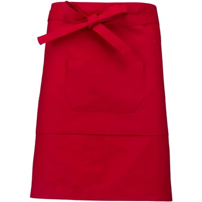 Schort/Tuniek/Werkblouse Unisex One Size Kariban Red 100% Katoen