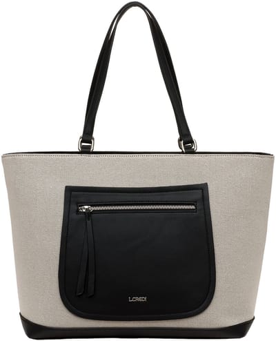 L.CREDI Paola Shopper Tas 44 cm - 17 L - schwarz