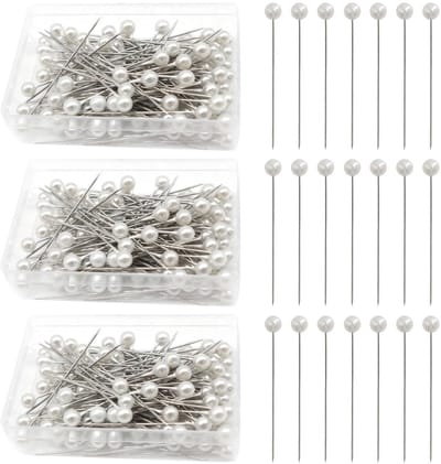 Dailygoods- Parelkopspelden 300 Stuks - Corsage/Boutonniere - Ambachten/Sieraden Maken - Bruiloftsboeket - Feestdecoraties - Wit - Bloemspelden