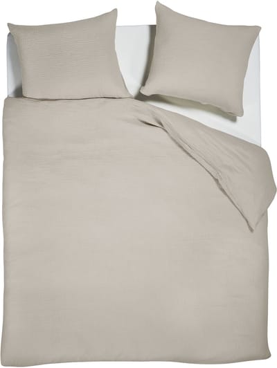 vtwonen Gentle Embrace dekbedovertrek - Tweepersoons - 200 x 200/220 cm - Zand