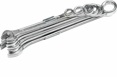 Benson Steeksleutel set - 6 delig - 8 t/m 17 mm - gehard chroom vanadium staal - gepolijst en verchroomd