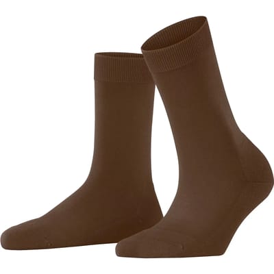 FALKE ClimaWool eenkleurig wol lyocell sokken dames bruin - maat 37-38