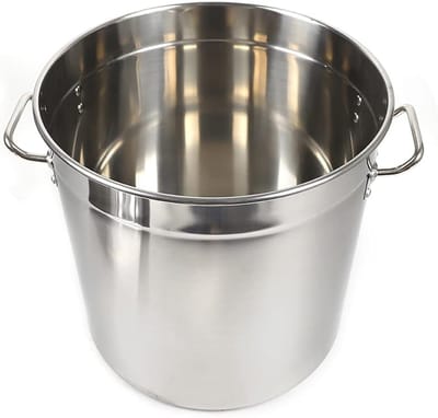 Soepketel - Grote pan - Grote porties koken - Hitte-isolerend handvat - 50 liter - Zilverkleurig