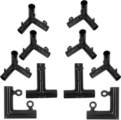 Golf-slagkooi-hoekkit - 19 cm buisverbinding voor golfnetframe - 10 stuks geleidingsconnector - Golf Hitting Cage Frame - Verbeter je golfspel!