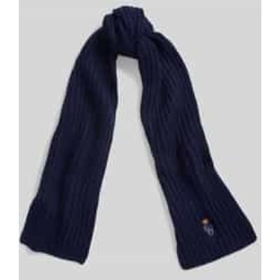 sjaal van wolmix met Polo-Bear-stitching