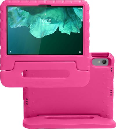 Hoes - Geschikt voor Lenovo Tab P11 Plus - Kinderhoes Shockproof Bumper - Kidsproof Case - Tablet Hoesje - Kinder Hoes Cover - Roze