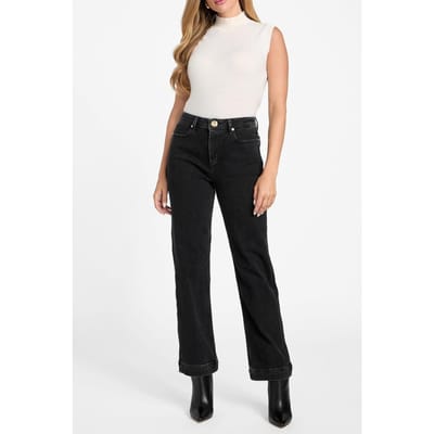 GUESS Doris Straight Denim Jet Black A996 Taglia: W24L30 | Jeans straight fit Outlet | Donna | Blu