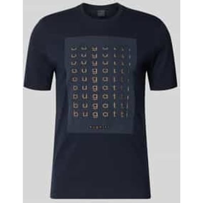 Shirt ronde hals Van Bugatti blauw