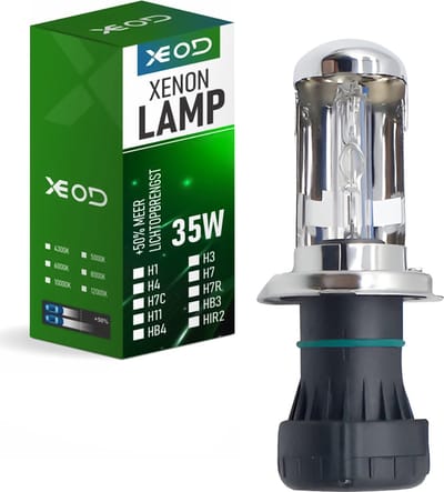 XEOD Xenon Vervangingslamp - H4 Bi Xenon lampen – Auto Verlichting Lamp – Dimlicht en Grootlicht - 1 stuks – 35W – 12V