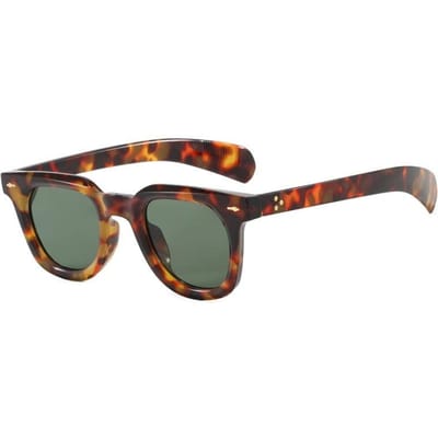 Vintage Vierkante Zonnebril voor Mannen Vrouwen Mode UV400 Bescherming Oversized Klinknagels Rechthoekig Rijbril only 1pcs sunglasses gray