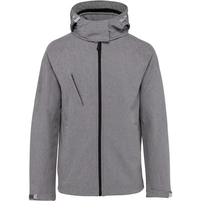 Kariban Dames softshell jas met afneembare capuchon K414 - Marl Grey - L