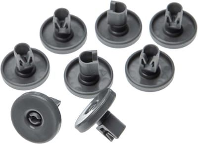 Vaatwasser Korfwielen - Onderdelen Onderkorf - Soepel Lopen - Eenvoudige Klikmontage - Diameter 40 mm - Grijs