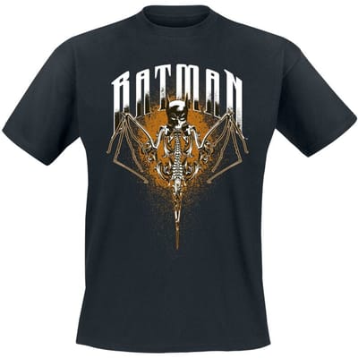 Batman T-shirt - Batman Skeleton Bat - L tot 3XL - voor Mannen - zwart