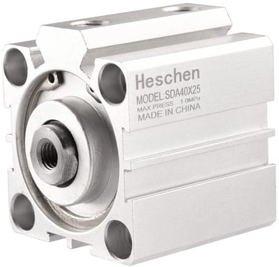 Dailygoody - Pneumatische Aluminium Luchtcilinder - Dubbelwerkend - Compacte Afmetingen - 40mm Slag - 25mm Stroke - Voor Diverse Toepassingen