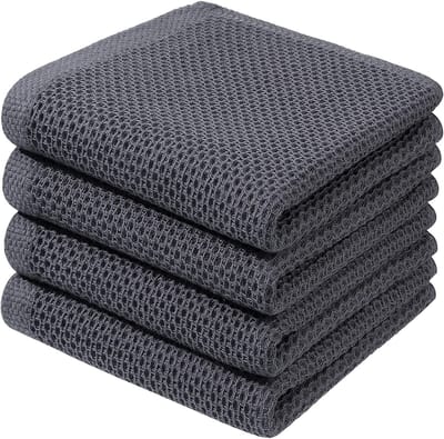 Dailygoods- Theedoeken set van 4 - Katoenen Keukendoeken - Vaatdoeken - Absorberende Handdoeken - 33 x 74 cm - Pluisarm en Duurzaam - Keukenhanddoeken
