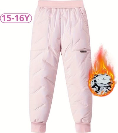 Bovista Skibroek - Skipak - Snowboard Broek - Winterbroek - Sneeuwbroek - Kinderen - Meisjes - Wintersport - Roze - 15 tot 16 Jaar