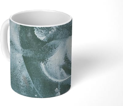 Mok - Koffiemok - Acrylverf - Structuren - Abstract - Mokken - 350 ML - Beker - Koffiemokken - Theemok
