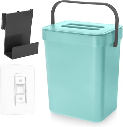 Kleine Compostbak voor Keuken met Deksel - 3 Liter - Ideaal voor Bioafval en Recycling