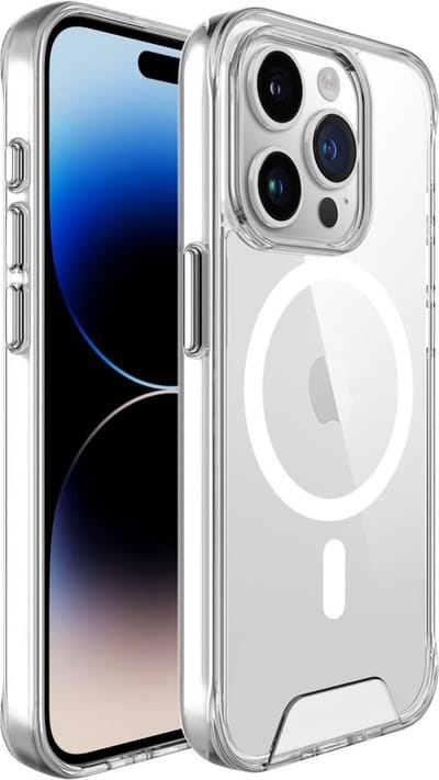 Coverup Hoesje - Geschikt voor iPhone 16 Pro Hoesje - Coverup Transparant TPU Back Cover - MagSafe Compatible - Transparant