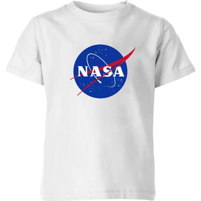 NASA Logo Insignia Kinder T-shirt - Wit - 98/104 (3-4 jaar)