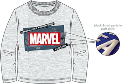 Marvel Comics t-shirt - grijs - Maat 116 / 6 jaar