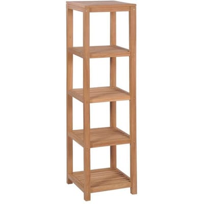Meuble de salle de bain - Maison Exclusive - Teck massif - 4 niveaux - 42x42x165 cm
