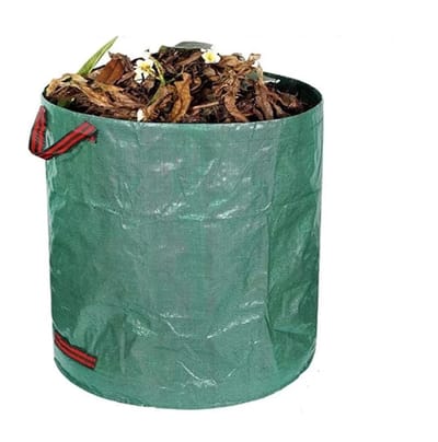 Tuinafvalzakken - Compostzakken Bladenzakken - Tuinonderhoud Opruimen - Milieuvriendelijk Niet-giftig - 500 Liter - Legergroen