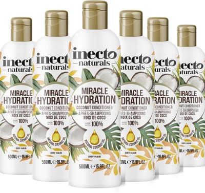 Inecto Naturals Intense Hydration Coconut Conditioner - 6 x 500 ml - Voordeelverpakking