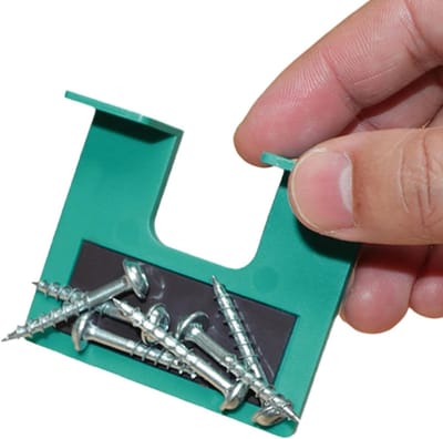 Scharnier Freesmal - Deurinstallatie Gereedschap - Kasten Monteren - Magnetische Bevestiging - 6.5 x 5.5 cm - Multicolor