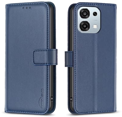 BINFEN Hoesje - Geschikt voor OPPO A6 Pro 5G Hoesje - BINFEN Color Book Case - Blauw