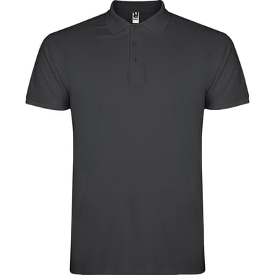 Roly Heren Ster Poloshirt (Donker lood)