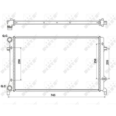 Radiator, motorkoeling Economy Class NRF 53405A
