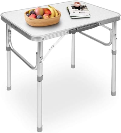 Famanu – Campingtafel - inklapbare aluminium tafel - klaptafel - tuintafel - bijzettafel - werktafel - balkontafel - reistafel - vouwtafel - picknickta