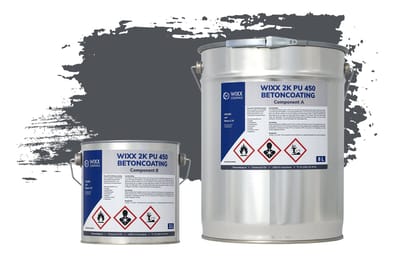 Wixx 2K PU 450 Betoncoating - 5L - RAL 7015 | Leigrijs