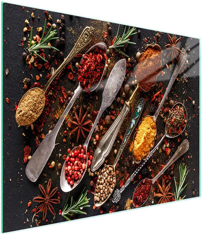 TMK ArtDeko Serie - Snijplank - 52x30 cm - Gehard Glas - Siliconen Noppen - UV-afdruk