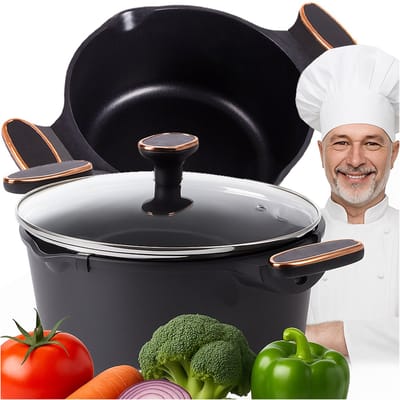 JIANGXI King Style - Diepe Steelpan - Inductie - Non-Stick - 25cm