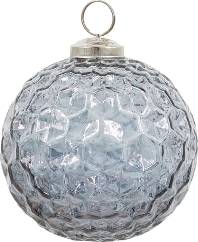 HomeBound by KY | Glazen kerstbal grijs | kerstbal | kerstdecoratie