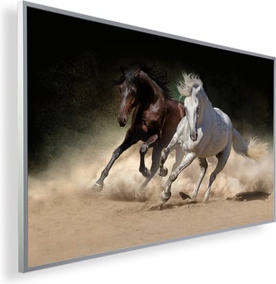 Infrarood Verwarmingspaneel 450W met fotomotief en Smart Thermostaat (5 jaar Garantie) - twee Andalusische Paarden 99