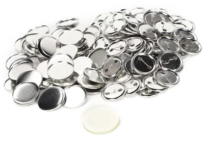Dailygoods- Pin Knop 100st - Ronde Badgehouder - Veiligheidsbadge - DIY Embleem - Gemakkelijk Afdrukken - Lichtgewicht en Duurzaam - Badge