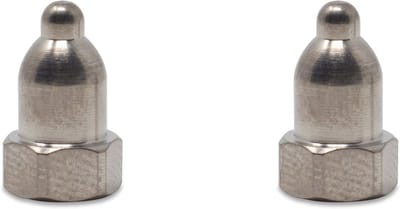 Korte Titanium Contactpunten voor Honden Training Halsbanden - 5/8"