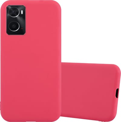 Cadorabo Hoesje geschikt voor Oppo A36 / A76 / A96 4G / K10 4G / Realme 9i in CANDY ROOD - Beschermhoes gemaakt van flexibel TPU silicone Case Cover