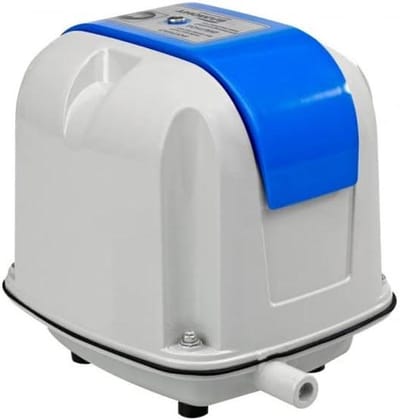 Luchtpomp - Membraanpomp - Waterbeluchting - Olievrij - 60 L/min - Grijs/blauw