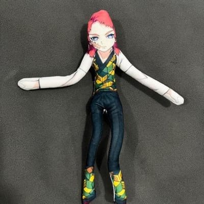 Demon Slayer Akaza Beweegbare Pluche Pop Ingebouwd Draad Gevulde Figuur Oneindig Kasteel Mugen Trein Verzamelobject Leuk Speelgoed Voor Anime Fans
