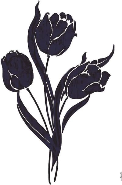 Komar - Muursticker - Tulp - Bloemen - Zelfklevend - Muurdecoratie - Stickers - 50 x 70 cm